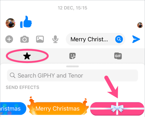 Animated Facebook Messenger Effects