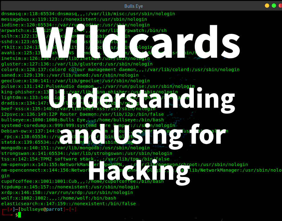 Wildcards Understanding and Using for Hacking