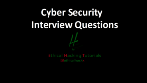 Cyber Security Interview Questions [Real]
