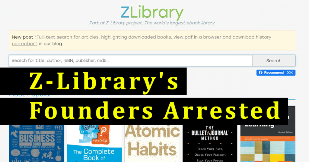 Z-Library's Founders Arrested - EffectHacking